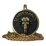 Medalla Temperance, Collar Personalizable, Hecha A Mano