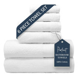 Juegos De Baño Trident White Towels, 2 Toallas Blancas, 2...