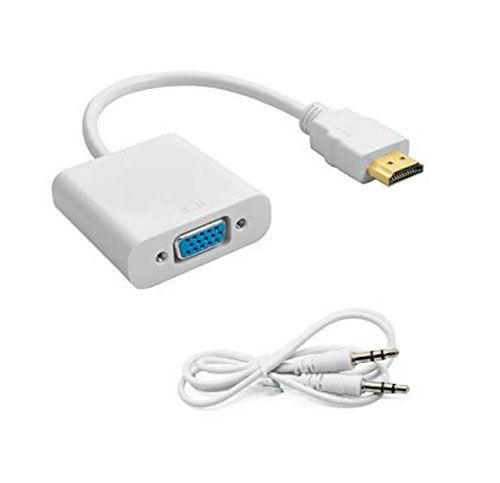 Conversor Adaptador De Hdmi A Vga Con Audio 1080p