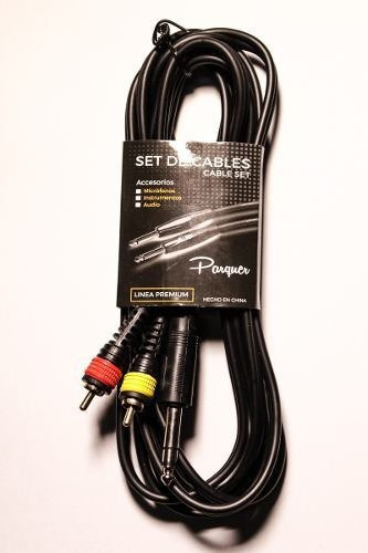 Cable Profesional Rca Macho Plug Stereo 10mts Parquer Cuota