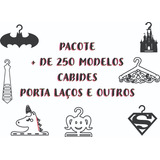 Pacote Vetores Cabides Porta Laços E Outros Laser Router Cnc