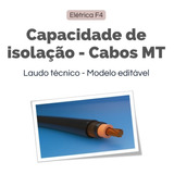 Modelo Relatório Capacidade De Isolação Cabos Média Tensão