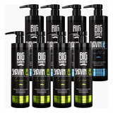 Kit Shaving Gel Big Barber Lemon + Mentol Atacado 8 Unidades