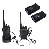 Walk Talk Radio Comunicador Talkabout Baofeng 777 Cor Preto Com Fone