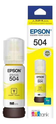 Tinta Epson T504 Amarillo L4150 L4160 Original 