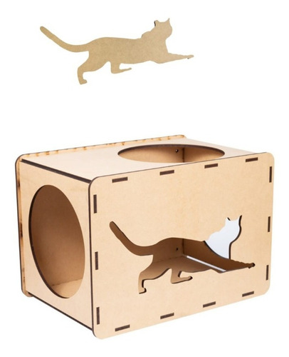 Nicho Casa Para Gato Em Mdf