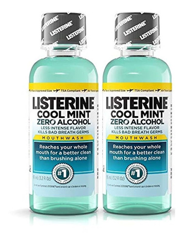 Listerine Cool Mint Zero Alcohol Enjuague Bucal, Tamaño De V