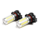 Foco Led Cree Con Mini Lupa H16 6500k 2 Piezas Luz Blanco