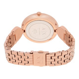 Reloj Mujer Armani Exchange Brooke Acero Color De La Correa Oro Rosado