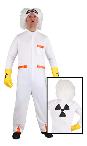 Disfraz De Doc Doctor Brown De Volver Al Futuro 80's 80s Back To The Future Para Hombres Adultos Envio Gratis