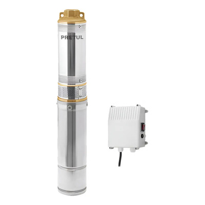 Bomba Agua P\u002Fpozo Profundo 1\u002F2 Hp Agrícola Pretul BOS-1\u002F2LMP Color Plateado | Meses sin interés