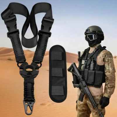 Portafusil Táctico Ajustable Correa Bungee Nylon Para Militar Y Caza Ayomallmx, Accesorio Portafusil Ajustable, Correa Resistente Con Hebillas, Ideal Para Equipos De Tácticos, Uso Militar Y Caza | Meses sin interés