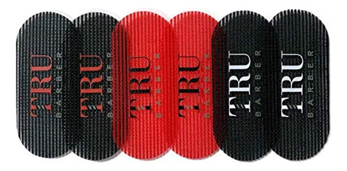 Tru Barber Hair Grippers ® 3 Colores Paquete Paquete De 6 .