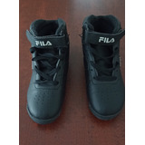 Zapatillas Fila Negra Botita Talle 32 Como Nuevas Originales