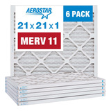 Aerostar Merv 11 - Filtro De Aire Plisado De 21 X 21 X 1 Pul