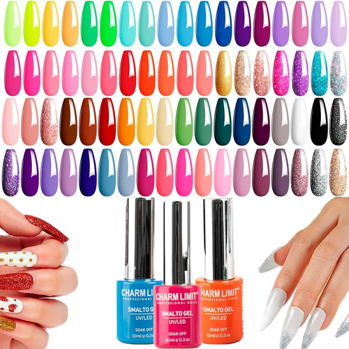 Esmaltes De Uñas Semipermanente Uv X 12 Unidades 