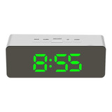 Reloj De Mesa Led Despertador Con Espejo Digital Temperatura