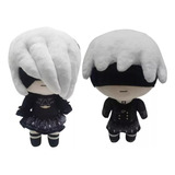 Juego De 2 Muñecos De Peluche Nier Automata 2b 9s, Regalo De