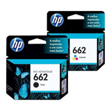 Combo Cartucho Hp 662 Negro Y Color Hp 2515 1515 2545