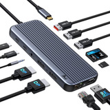 Adaptador De Estación De Acoplamiento Usb C A Displayport Du