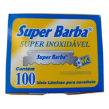Lâmina De Barbear Super Barba Picada C/100un Cortadas C 833
