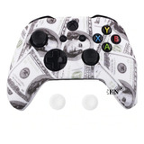 Silicona Dolar Gris + 2 Tapas De Joystick Para Xbox