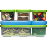 Rubbermaid Lunchblox - Caja De Almuerzo Para Niños, Color Ve