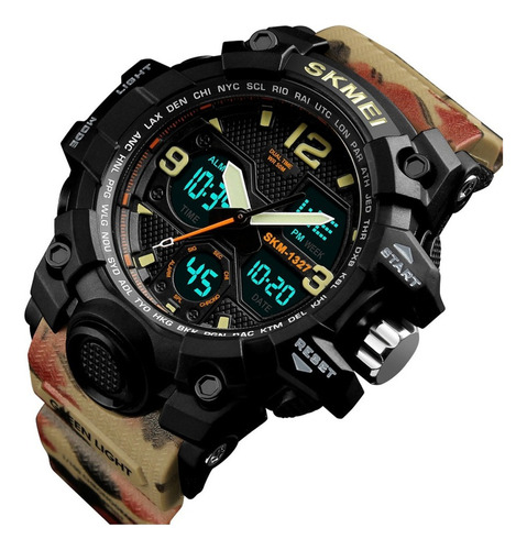 Reloj Camuflaje Genial Skmei Militar Deportivo Para Hombre .