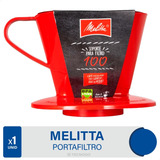 Portafiltro Cafe Melitta Nº4 Para Colar Cafe Porta Filtros Color Rojo