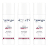 Combo X3 Dermaglos Crema Para Rojeces Fps30 50ml