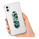 Kit Capa + Suporte Celular Personalizado Camuflado Army