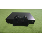 Xbox One X 1tb Standard Cor Preto (usado) + 21 Jogos + 2 Adaptadores De Headset + Carregador De Baterias