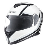 Casco Moto Rebatible Mac Rock Magma Doble Visor Md Cts