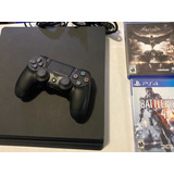 Ps4 Slim 1tb , Completo + 2 Juegos Fisicos