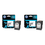 2x Cartucho Tinta Original Hp 662 Preto Deskjet 2516 3516 