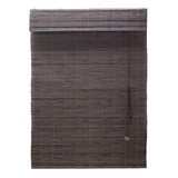 Persiana Bambu Romana Marrom 80 X 220 Cm Com Bandô