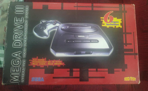 Console Sega Mega Drive - 6 Jogos