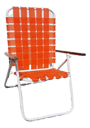 Reposera Plegable Playera Silla Reforzada 5posiciones Jardin