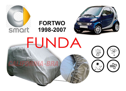 Funda Cubierta Lona Cubre Smart Fortwo 1998 Al 2007