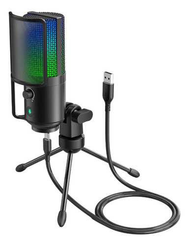 Microfone Fifine K669 Pro2 Usb Condenser Rgb