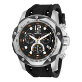 Reloj Invicta Hombre Speedway 33936 Sintético Negro Color Del Bisel Plateado