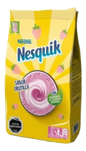 Nesquik Sabor Frutilla - Nestle - 170 Grs. Origen Chile.