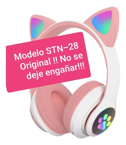 Auriculares Inalámbricos Cat Stn-28 Original Modelo Grande