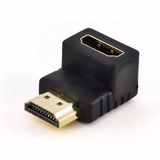 2x Conector Emenda Hdmi Macho Femea 90º