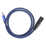 Cable De Señal Balanceada Jorindo Xlr Macho A Jack De 3,5 Mm