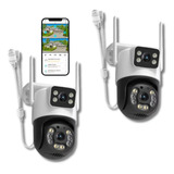 Kit 2 Câmera De Segurança A28 Wi-fi Smart Camera Dupla Icsee
