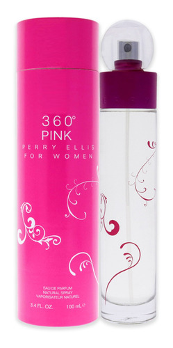 360 Pink De Perry Ellis Para Mujer, Aerosol Edp De 3.4 Onzas