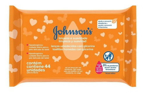 Johnson's Baby Toallitas Humedas Limpieza & Suavidad 44 Ud