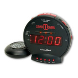 Sonic Alert - Sonic Boom Reloj Despertador - Negro