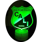 Deportivo Cali Futbol Lampara Led Acrilico Holograma